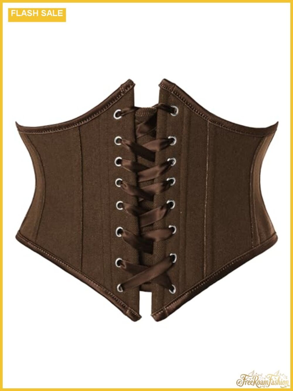 Women's Underbust Corset Belt Lace Up Renaissance Style